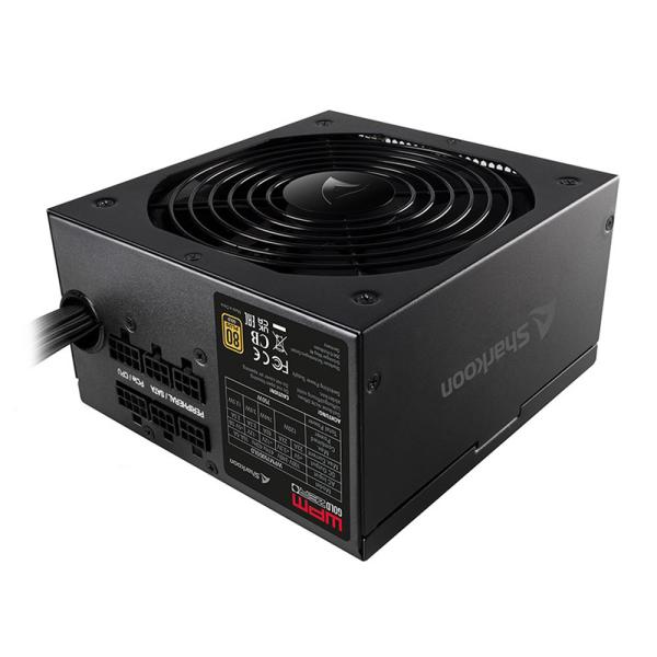 FUENTE DE PODER SHARKOON SHARK WPM GOLD ZERO 750W 80 PLUS GOLD SEMI MODULAR ATX 2.3 4044951026562 NEGRO