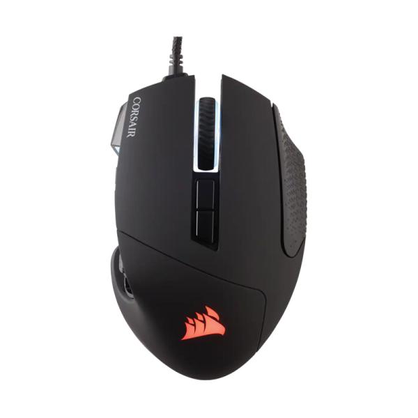 MOUSE GAMING RGB CORSAIR MOBA/MMO SCIMITAR ELITE ALÁMBRICO USB 18000 DPI CH-9304211-NA NEGRO
