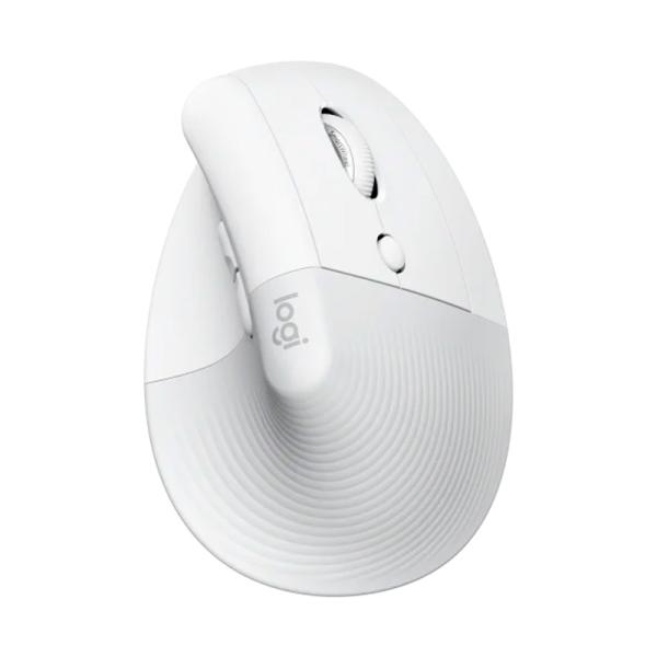 MOUSE LOGITECH  LIFT VERTICAL ERGONOMIC INALÁMBRICO BLUETOOTH + RECEPTOR 4000 DPI 910-006469 BLANCO / GRIS