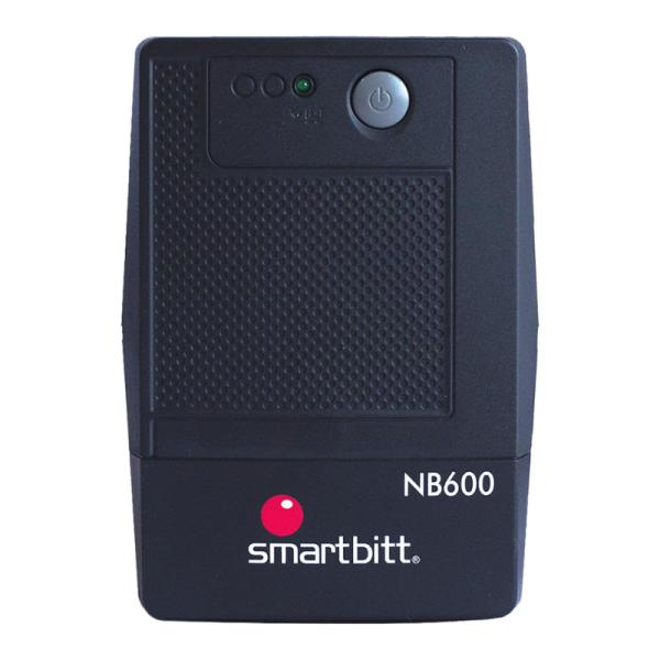 UPS SMARTBITT SBNB600 600VA 300W UPS LINEA INTERACTIVA 120VAC AVR 4 TOMAS NEGRO NEGRO