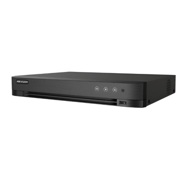 GRABADORA DVR HIKVISION iDS-7204HQHI-M1/XT 4 CANALES HASTA 3K / 5 MP LITE HASTA 10 TB (1 SATA) ACUSENSE H.265 PRO+ 300228696 NEGRO