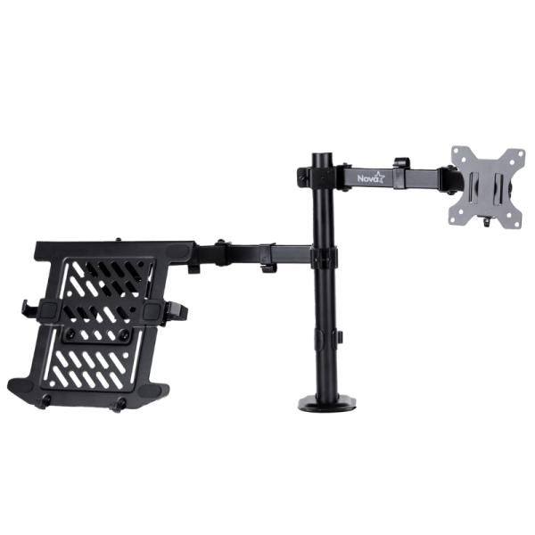 SOPORTE DE ESCRITORIO PARA MONITOR Y LAPTOP NOVA FDBM2008002C 14 PULG-32 PULG VESA 75X75 100X100 8KG NEGRO