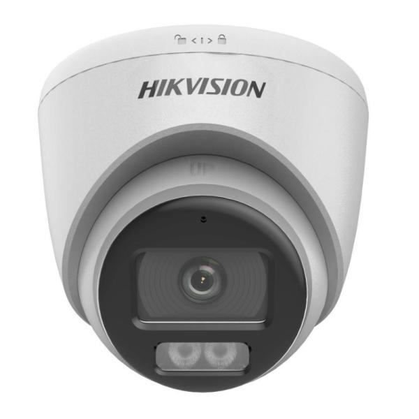 CAMARA TURRET HIKVISION DS-2CE72KF0T-LFS(2.8MM)(O-STD) 3K 5MP HDTVI/AHD/CVI/CVBS IR 40M LUZ BLANCA 40M AUDIO COLORVU SMART HYBRID LIGHT IP67 WDR DIGITAL 327800905 BLANCO