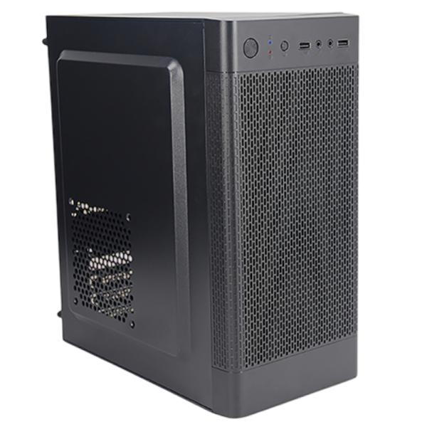 CASE CM05Q1RA001C MINI TOWER SIN VENTILACIÓN INCLUIDA CON PANEL LATERAL Y CON FUENTE DE PODER 600W NEGRO
