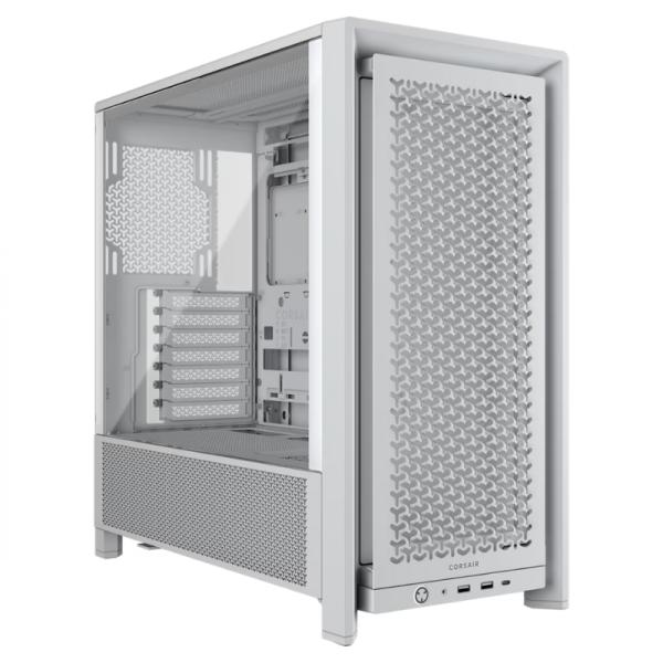 CASE CORSAIR FRAME 4000D MID TOWER CON VIDRIO LATERAL Y MALLA FRONTAL CC-9011291-WW BLANCO