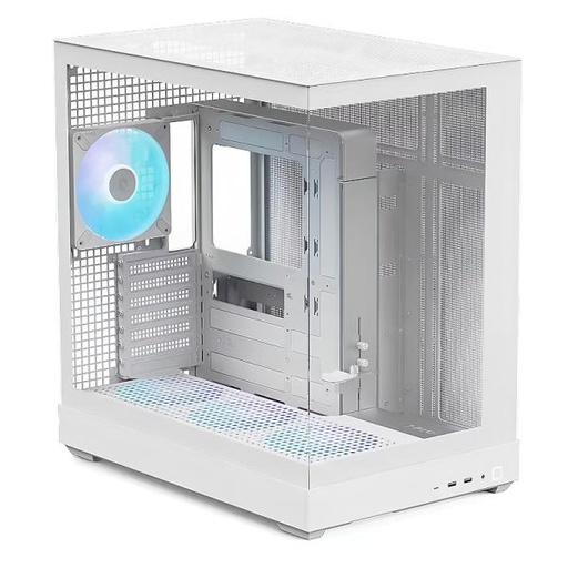 [CP3281] CASE APNX V2-F-WT-V1 MID TOWER 4 VENTILADORES CON PANEL FRONTAL Y LATERAL APCM-VI03143.21 BLANCO