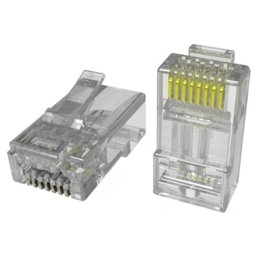 [AC1070] CONECTOR HIKVISION DS-1M6AUA RJ45 CAT6A 100 UNIDADES SIN BLINDAJE 8 PINES / 8 CONDUCTORES