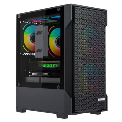 [CP3297] CASE EAGLE WARRIOR CG08J2RA001C MINI TOWER  SIN VENTILACIÓN INCLUIDA CON PANEL LATERAL NEGRO