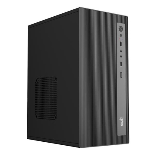 [CP3301] CASE NOVA CM01Z9RA001C MINI TOWER SIN VENTILACIÓN INCLUIDA CON FUENTE DE PODER 600W PE600RNF013C NEGRO