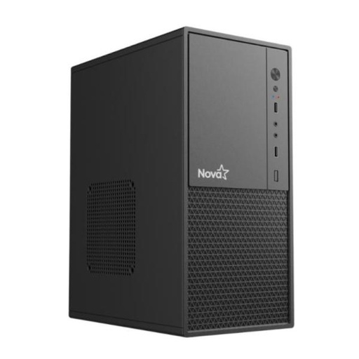 [CP3303] CASE NOVA CM09Z9RA001C MINI TOWER CON FUENTE DE PODER INCLUIDA 600W PE600RNF013C NEGRO