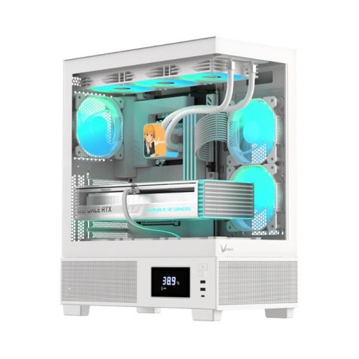 [CP3317] CASE FORMULA V CRYSTAL E1 MID TOWER VIDRIO TEMPLADO 4711401663973 BLANCO