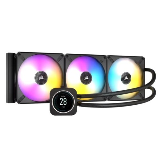 [1208315] ENFRIAMIENTO LIQUIDO RGB CORSAIR ICUE H170I ELITE LCD  AIO 420MM CW-9060063-WW NEGRO