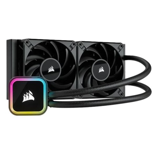 [1208344] ENFRIAMIENTO LIQUIDO RGB CORSAIR ICUE H100I RGB ELITE AIO 240MM CW-9060058-WW NEGRO