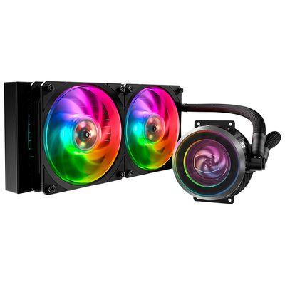 [1208387] ENFRIAMIENTO LIQUIDO RGB COOLER MASTER MASTERLIQUID ML240 VIVID AIO 240MM MLY-L24M-A18PK-R1 NEGRO
