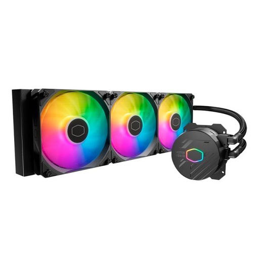 [1208477] ENFRIAMIENTO LIQUIDO RGB COOLER MASTER MASTERLIQUID 360L CORE ARGB AIO 360MM MLW-D36M-A18PZ-R1 NEGRO