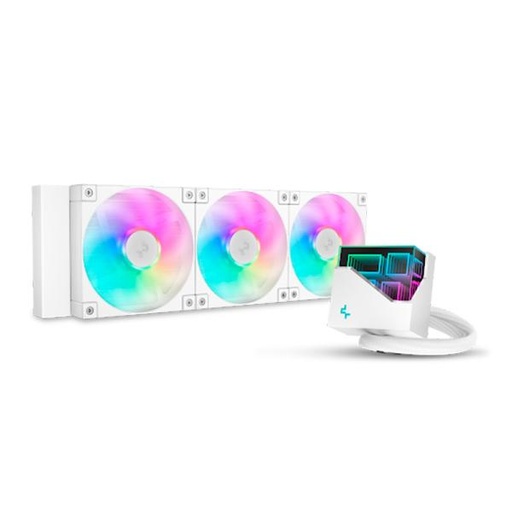 [CP4023] ENFRIAMIENTO LIQUIDO RGB DEEPCOOL LT360 WH AIO 360MM R-LT360-WHAMNC-G-1 BLANCO