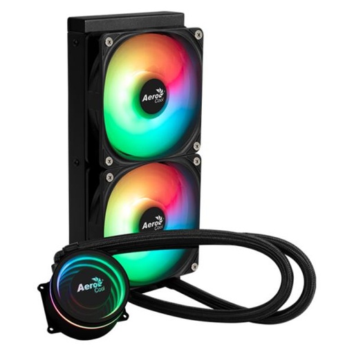 [CP4033] ENFRIAMIENTO LIQUIDO RGB AEROCOOL OASIS L240 BK AIO 240MM ACLA-OA24117.11 NEGRO