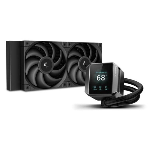 [CP4048] ENFRIAMIENTO LIQUIDO RGB DEEPCOOL MYSTIQUE 240 AIO 240MM R-LX550-BKADSNC-G-1 NEGRO