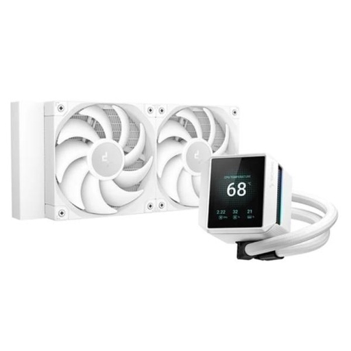 [CP4049] ENFRIAMIENTO LIQUIDO RGB DEEPCOOL MYSTIQUE 240 WH ARGB AIO 240MM R-LX240-WHDSNMCP-G-1 BLANCO