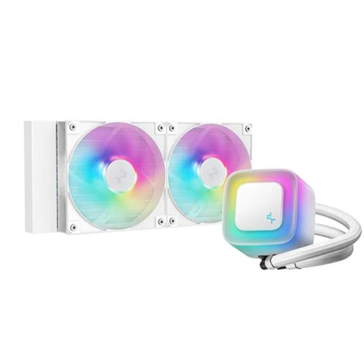 [CP4069] ENFRIAMIENTO LIQUIDO RGB DEEPCOOL LE240 WH V2 AIO 240MM R-LE240-WHAMMN-G-2 BLANCO