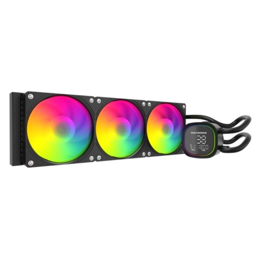 [CP4086] ENFRIAMIENTO LIQUIDO RGB EAGLE WARRIOR FROSTBITE HL360 FCFWT392001C AIO 3X120MM 4 PIN PWM LGA115X/1700 NEGRO