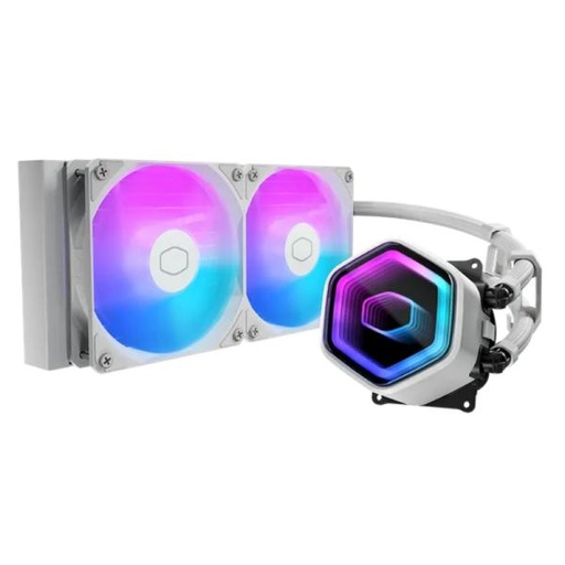 [CP4106] ENFRIAMIENTO LIQUIDO COOLER MASTER MASTERLIQUID CORE NEX 240 WHITE 240MM LGA1851/AM5 MLX-D24M-A18PA-RW BLANCO