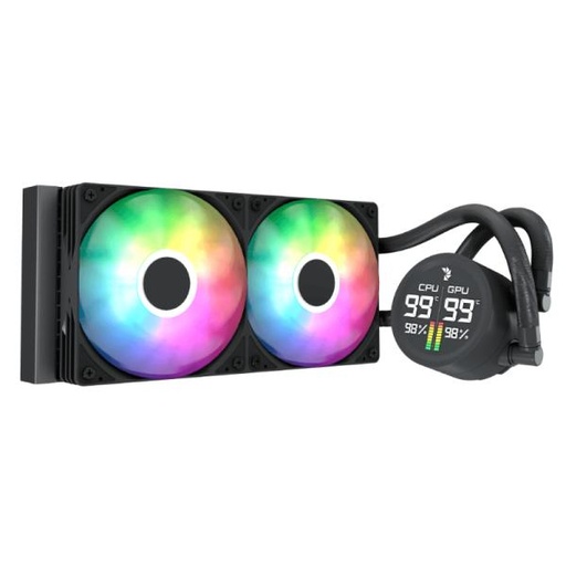 [CP4111] ENFRIAMIENTO LIQUIDO RGB AEROCOOL ABYSS L240R DIGI AIO 240MM  LGA115X-1851/ AM5/AM4 ACLA-AD24117.11 NEGRO