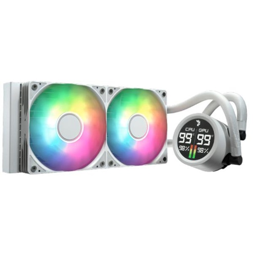 [CP4112] ENFRIAMIENTO LIQUIDO RGB AEROCOOL ABYSS L240R DIGI WHT AIO 240MM  LGA115X-1851/ AM5/AM4 ACLA-AD24117.21 BLANCO