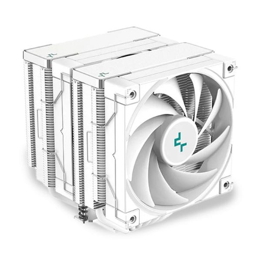 [1212250] ENFRIAMIENTO DE AIRE DEEPCOOL AK620 WH 120FDB LGA1700/AM5 2X120MM PWM R-AK620-WHNNMT-G1 BLANCO