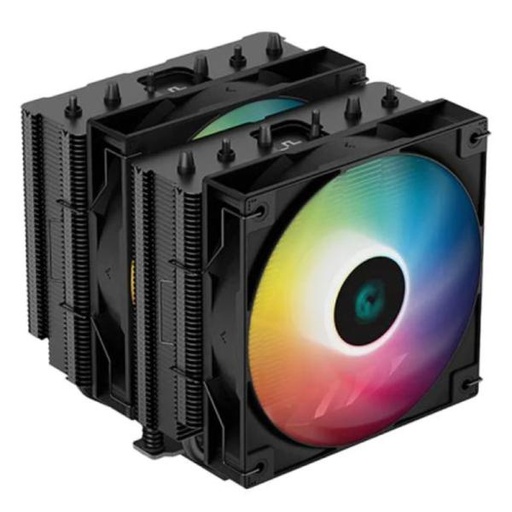 [CP2013] ENFRIAMIENTO DE AIRE RGB DEEPCOOL AG620 ARGB LGA2066/AM5 2X120MM HIDRÁULICO R-AG620-BKANMN-G-1 NEGRO
