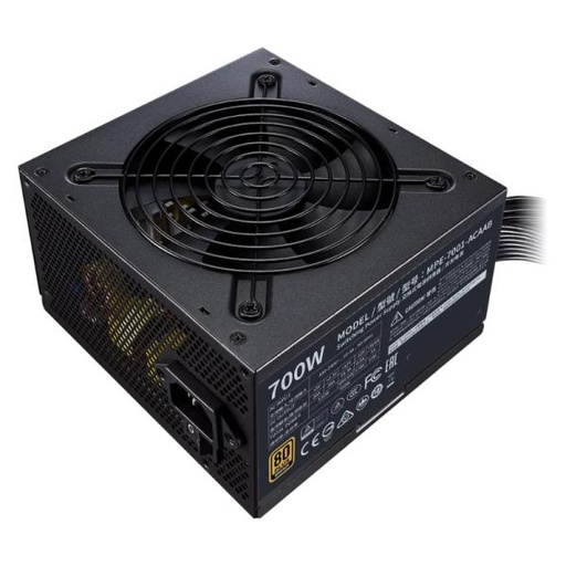[21036] FUENTE DE PODER COOLER MASTER MWE 700 BRONZE V2 700W 80 PLUS NO MODULAR ATX MPE-7001-ACAAB-US NEGRO