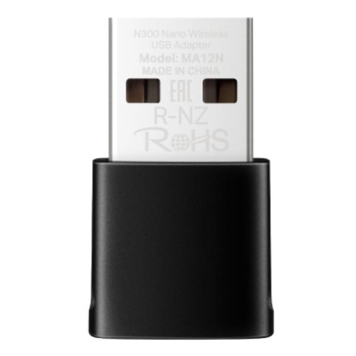[AM9029] ADAPTADOR USB WI-FI MERCUSYS MA12N(EU) N300 300 MBPS 2.4 GHZ NEGRO