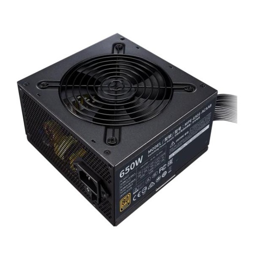 [21082] FUENTE DE PODER COOLER MASTER MWE BRONZE 650 V2 650W 80 PLUS NO MODULAR ATX MPE-6501-ACAAB-US NEGRO