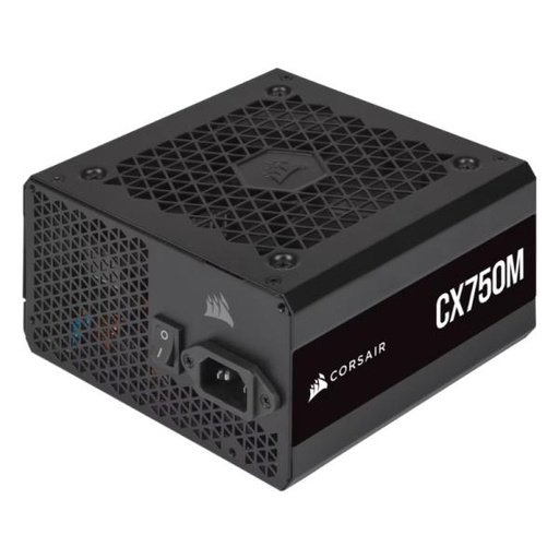 [21114] FUENTE DE PODER CORSAIR CX750M 750W 80 PLUS BRONZE SEMI MODULAR ATX CP-9020222-NA NEGRO