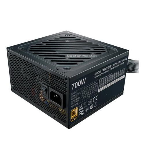 [21173] FUENTE DE PODER COOLER MASTER G700 GOLD 700W 80 PLUS NO MODULAR ATX MPW-7001-ACAAG-U2 NEGRO