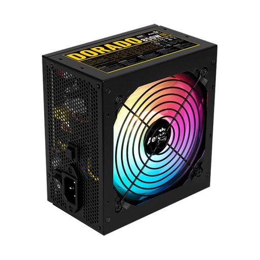 [21250] FUENTE DE PODER AEROCOOL DORADO 850W 80 PLUS GOLD NO MODULAR ATX ACPG-DO85FUC.11 NEGRO