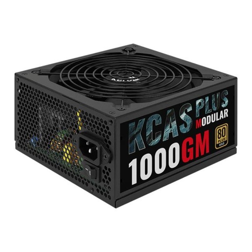 [21251] FUENTE DE PODER AEROCOOL 1000GM KCAS PLUS 1000W 80 PLUS GOLD SEMI MODULAR ATX ACPG-KPK0FUC.12 NEGRO