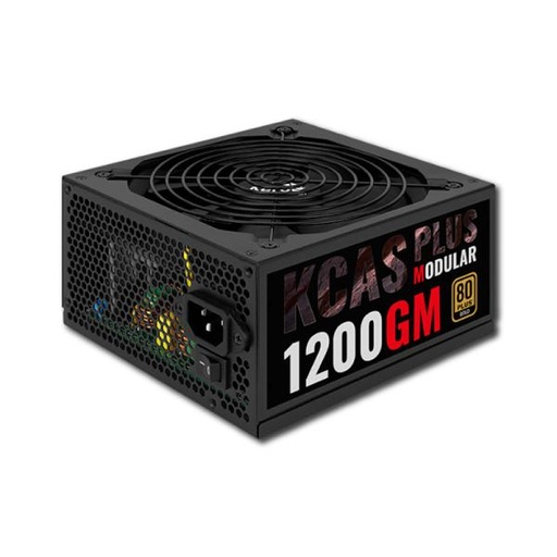 [21252] FUENTE DE PODER AEROCOOL KCAS PLUS 1200M 1200W 80 PLUS BRONZE SEMI MODULAR ATX ACPG-KPK2FUC.12 NEGRO