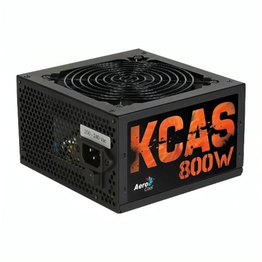 [21261] FUENTE DE PODER AEROCOOL KCAS 800W 80 PLUS BRONZE NO MODULAR ATX ACPB-KC80FUC.12 NEGRO