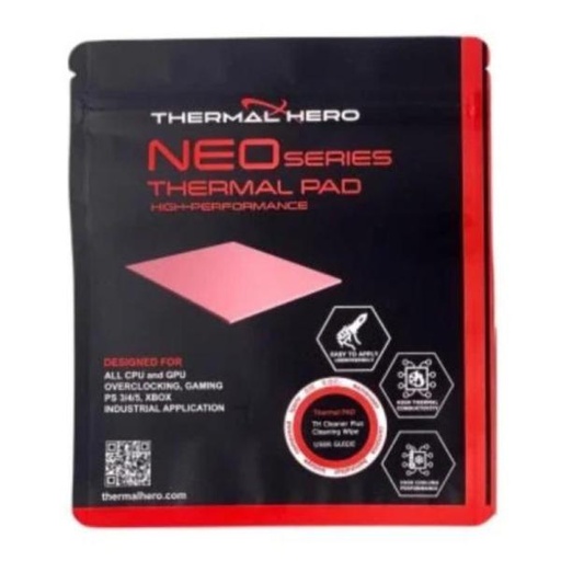 [CP9020] PARCHE TÉRMICO THERMAL HERO NEO PAD EDICION OVERCLOCK 13W/M K 1.5MM CPU/GPU 100x100MM  TH-412115-OC ROSADO