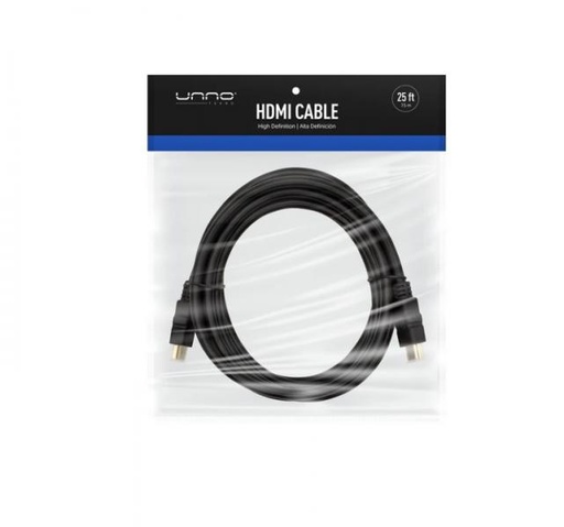 [1205048] CABLE UNNO TEKNO HDMI 7.5M /25FT CB4125BK NEGRO