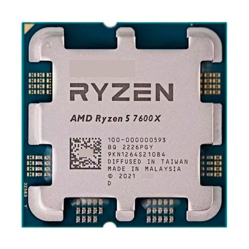 [10104] PROCESADOR AMD RYZEN 5 7600X 7MA GEN 5.3 GHZ AM5 100-100000593WOF