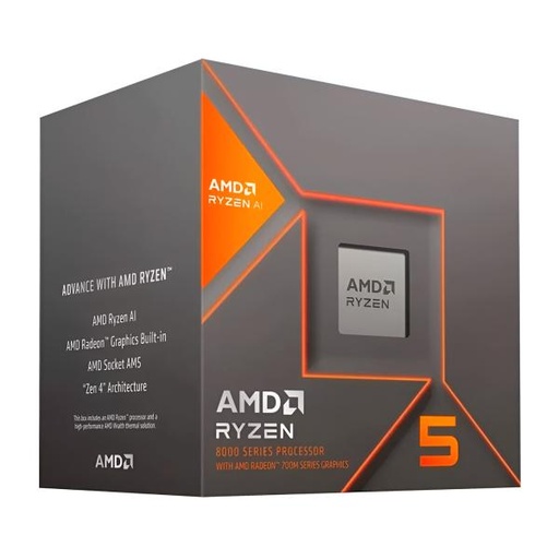 [10141] PROCESADOR AMD RYZEN 5 8600G 8VA GEN 4.3 GHZAM5 100-100001237BOX