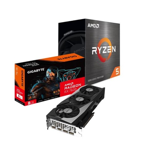 [CP6033] PROCESADOR AMD RYZEN 5 5500 5TA GEN 4.2 GHZ AM4 100-100000457BOX (REQUIERE COMPLEMENTO VGA GIGABYTE RX 7600)