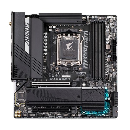 [11408] TARJETA MADRE GIGABYTE B650M AORUS ELITE AX AM5 MICRO ATX DDR5 NEGRO