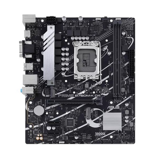 [11415] TARJETA MADRE ASUS PRIME B760M-K D4 LGA1700 M-ATX DDR4 NEGRO / BLANCO
