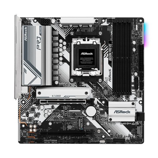 [11475] TARJETA MADRE ASROCK B650M PRO RS AM5 MICRO-ATX DDR5 NEGRO / BLANCO