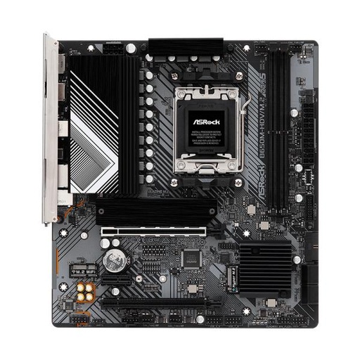 [11485] TARJETA MADRE ASROCK B650M-HDV/M.2 AM5 MICRO-ATX DDR5 NEGRO