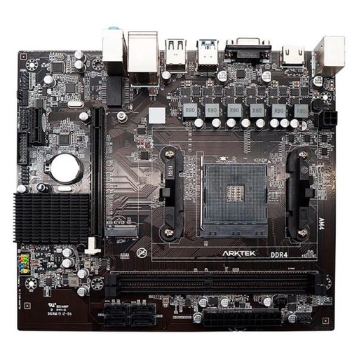 [11489] TARJETA MADRE ARKTEK AK-A320M EG AM4 MICRO-ATX DDR4 NEGRO