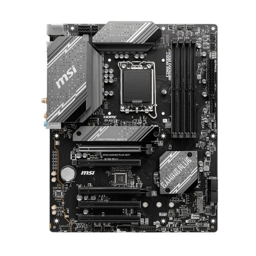 [11498] TARJETA MADRE MSI B760 GAMING PLUS WIFI ATX DDR5 911-7D98-029 NEGRO